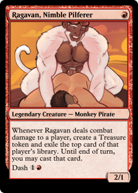 Image 2 of Gamble, Ragavan, Blasphemous act, simian spirit guide, imperial recruiter