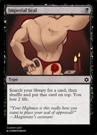 Image 4 of Dark ritual, Inkrise infiltrator, phyrexian arena, imperial seal, demonic tutor