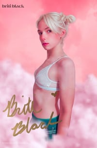 Briti Black Autographed “Sweet Dreams” Photograph Card - Signed in Black Ink