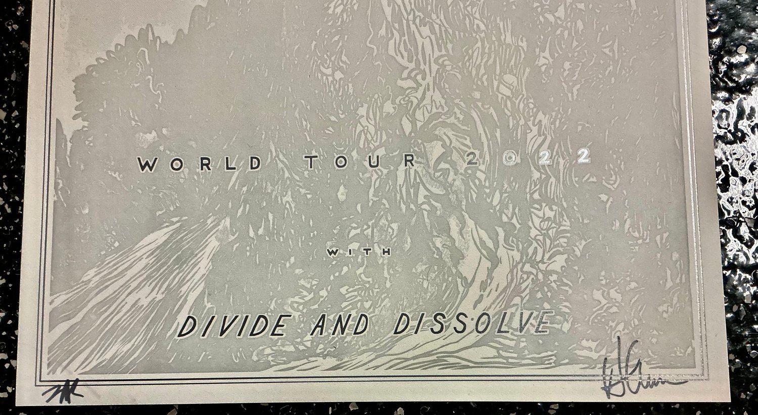 Image of LOW letterpress poster/ signed by ALAN and ZAK/ DOCTORS WITHOUT BORDERS BENEFIT