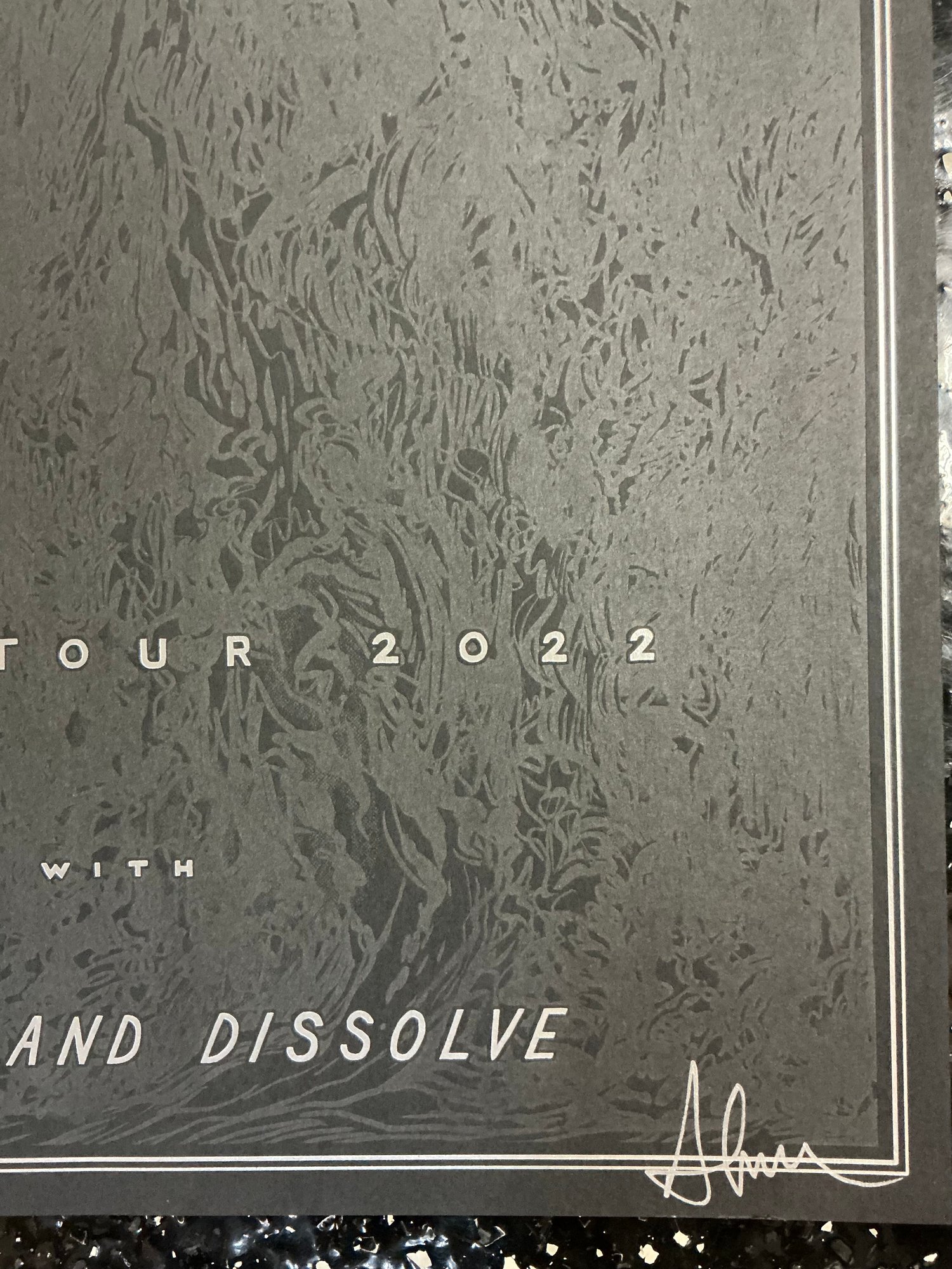 Image of LOW letterpress poster/ signed by ALAN and ZAK/ DOCTORS WITHOUT BORDERS BENEFIT