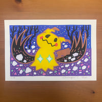 PokePosca Spooky Mouse Ghost Original Art
