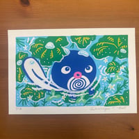 PokePosca Baby Spiral Tadpole Original Art