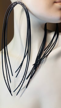 Image 2 of CNIDARIAN | Tentacle Earrings w/stainless accents 