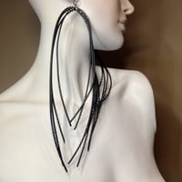 Image 3 of CNIDARIAN | Tentacle Earrings w/stainless accents 