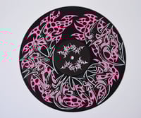 Image 2 of NO DIGNITY: Limited Edition Vinyl Pack 'Pink and Black Flame Letters'