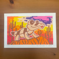 PokePosca Desert Crocodile Original Art