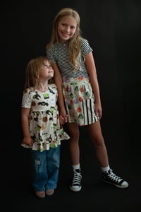 Image 8 of Dbl Ruffle Peplum | multiple prints | Boo'd by Jes