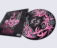 Image 1 of NO DIGNITY: Limited Edition Vinyl Pack 'Pink and Grey Flame Letters'