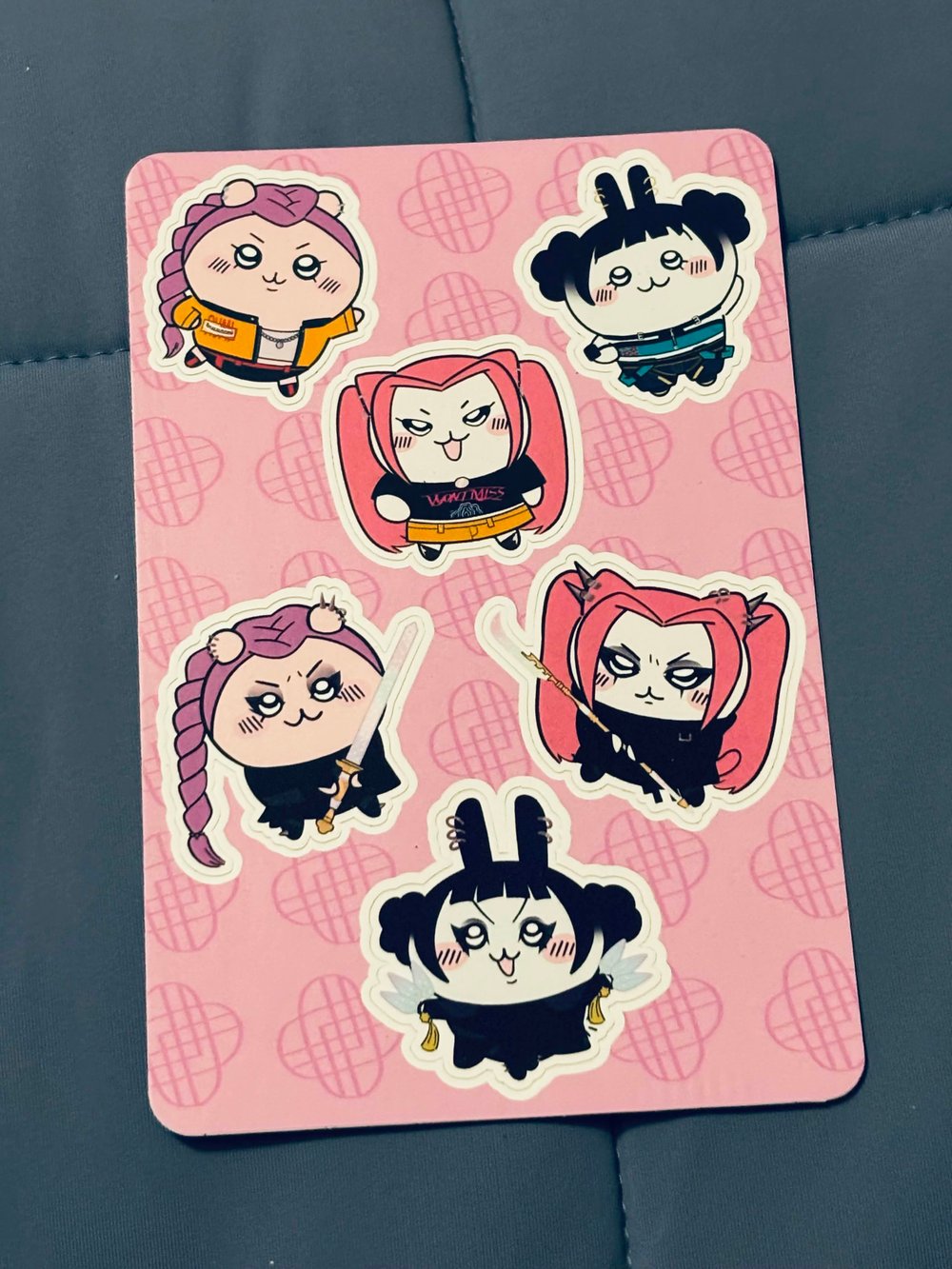 Image of KPop Demon Hunter Chiikawa sticker sheet