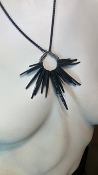 Image 5 of SPIRIT | Teardrop Rubber Necklace on Black Stainless Chain