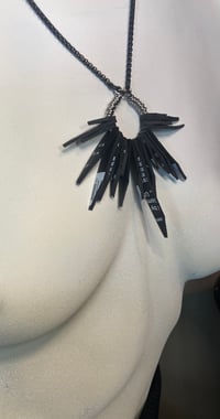 Image 6 of SPIRIT | Teardrop Rubber Necklace on Black Stainless Chain
