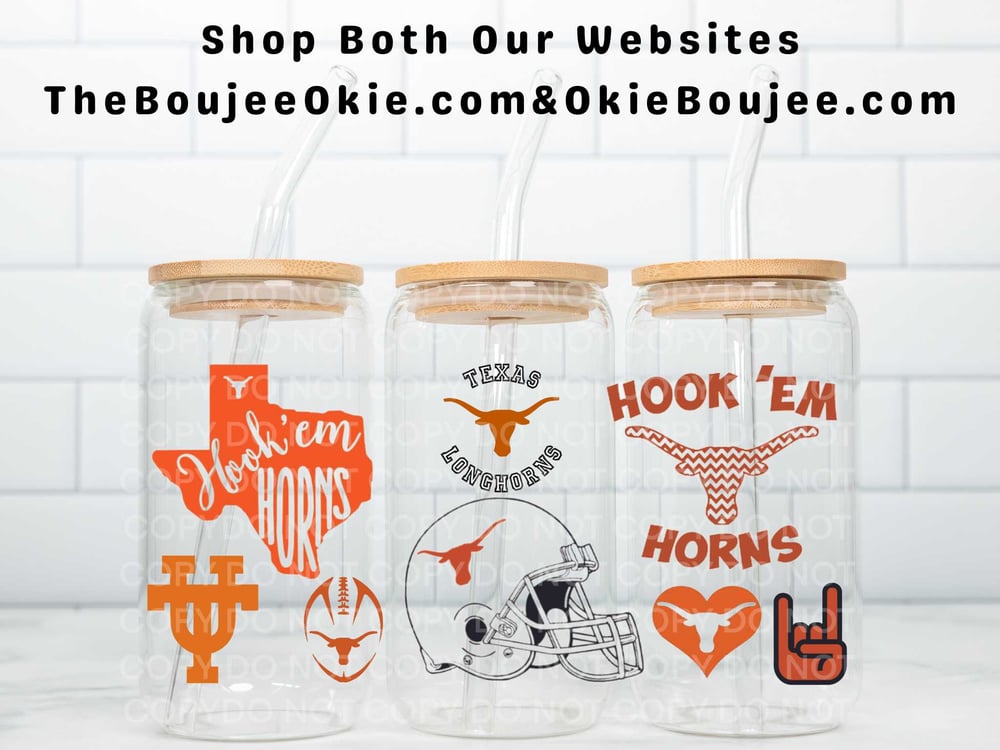 Image of Texas Longhorns Football Uv Dtf Wrap Choice of 2   D2004 & D2006