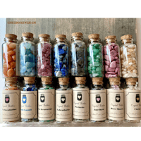 Image 4 of Crystal Gemstone Chips, Tiny Crystal Chips, Tumbled Stones, 30ml Glass Jar, Choose from 12 Gemstones