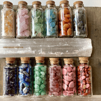 Image 5 of Crystal Gemstone Chips, Tiny Crystal Chips, Tumbled Stones, 30ml Glass Jar, Choose from 12 Gemstones