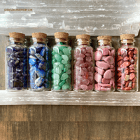 Image 6 of Crystal Gemstone Chips, Tiny Crystal Chips, Tumbled Stones, 30ml Glass Jar, Choose from 12 Gemstones