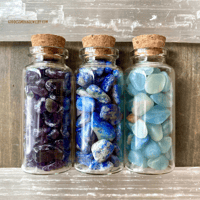 Image 8 of Crystal Gemstone Chips, Tiny Crystal Chips, Tumbled Stones, 30ml Glass Jar, Choose from 12 Gemstones
