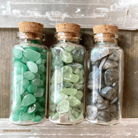 Image 9 of Crystal Gemstone Chips, Tiny Crystal Chips, Tumbled Stones, 30ml Glass Jar, Choose from 12 Gemstones