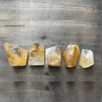 Image 2 of Dendritic Golden Healer Quartz, Freeform Crystals – Solar Plexus & Crown Chakra Stone