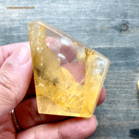 Image 5 of Dendritic Golden Healer Quartz, Freeform Crystals – Solar Plexus & Crown Chakra Stone
