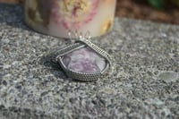 Image 2 of Woven Lepidolite pendant 