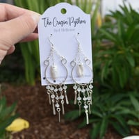 Image 1 of Moonstone sterling silver dangles