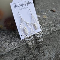 Image 2 of Moonstone sterling silver dangles