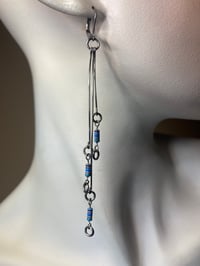 Image 1 of RESIST | P3 Earrings - Blue w/Multi
