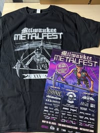 Image 1 of MILWAUKEE METAL FEST VIP SHIRT + POSTER SIGNED BY DEVIN TOWNSEND