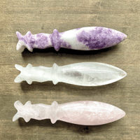 Image 2 of Crystal Athame, Crystal Dagger, Ritual Dagger, For Wicca, Pagan Altar & Tools