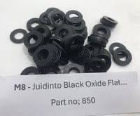 Image 1 of M8 'Juidinto' Black Oxide Flat Washers #850
