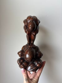 Image 2 of Vintage Wood Weeping Buddha 