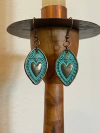 Image 1 of Turquoise Sacred Hearts 