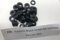 Image 3 of #853 - M6 Juidinto Black Oxide Flat Washers #853