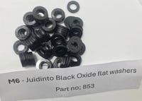 Image 4 of #853 - M6 Juidinto Black Oxide Flat Washers #853