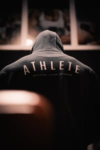 Image 4 of Athlete (White on Black) - Hoodie