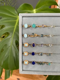 Image 4 of Summer Ocean Crystal Rings