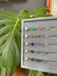 Image 5 of Summer Ocean Crystal Rings