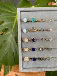 Image 6 of Summer Ocean Crystal Rings