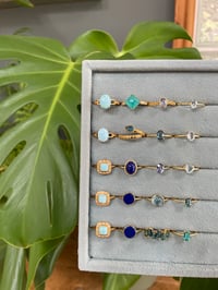 Image 7 of Summer Ocean Crystal Rings
