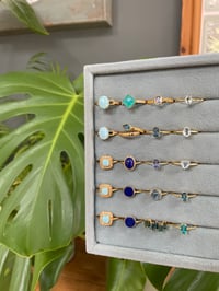 Image 8 of Summer Ocean Crystal Rings