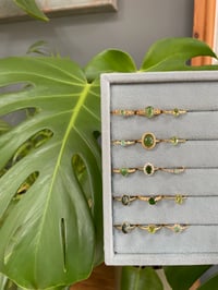 Image 6 of Ethereal Green Gold Crystal Rings