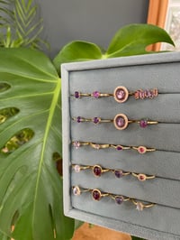 Image 4 of Celestial Violet Crystal Rings
