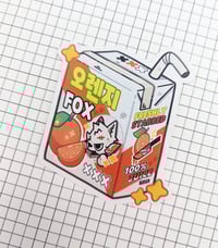 Image 1 of  오렌지(ORANGE) FOX JUICE BOX STICKER