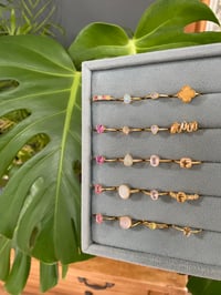 Image 3 of Golden Summer Crystal Rings 