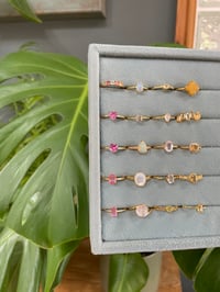 Image 5 of Golden Summer Crystal Rings 
