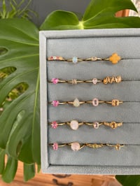 Image 6 of Golden Summer Crystal Rings 
