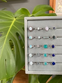 Image 5 of Sea Blue Crystal Rings