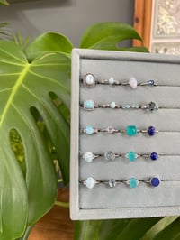 Image 6 of Sea Blue Crystal Rings
