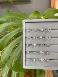 Image 3 of Mystical Silver Crystal Rings